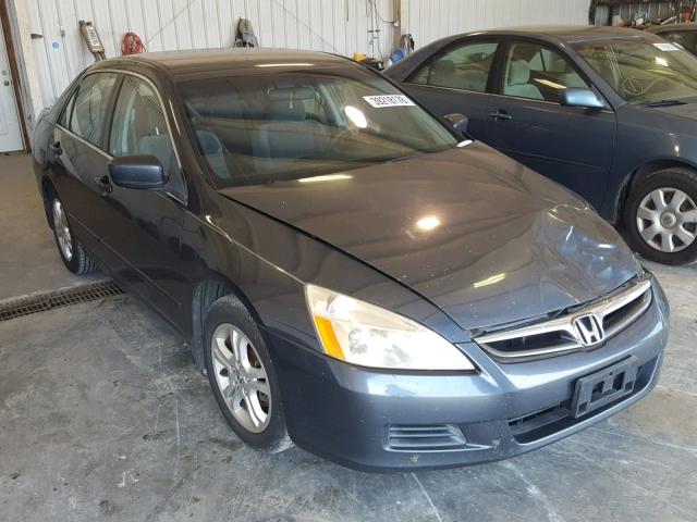 JHMCM56377C007597 - 2007 HONDA ACCORD SE BLUE photo 1