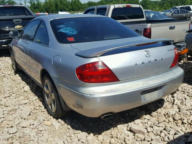 19UYA42771A035181 - 2001 ACURA 3.2CL TYPE SILVER photo 3