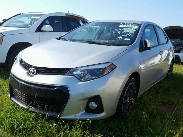 5YFBURHE0FP205379 - 2015 TOYOTA COROLLA L SILVER photo 2