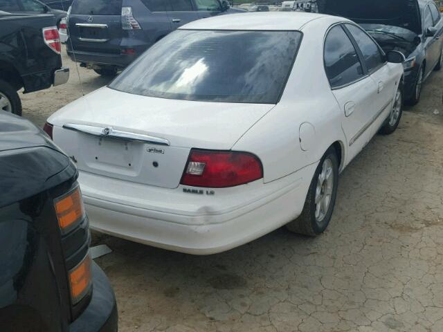 1MEFM55S6YA634214 - 2000 MERCURY SABLE LS P WHITE photo 4