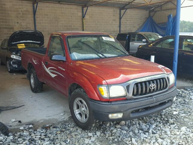 5TENL42N21Z761255 - 2001 TOYOTA TACOMA RED photo 1