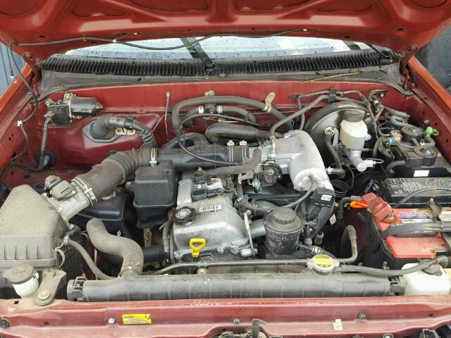 5TENL42N21Z761255 - 2001 TOYOTA TACOMA RED photo 7