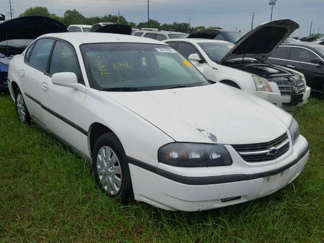 2G1WF52E439180293 - 2003 CHEVROLET IMPALA WHITE photo 1