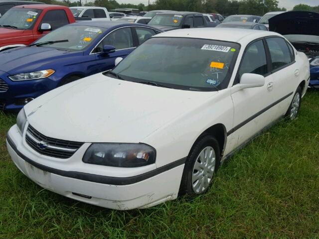 2G1WF52E439180293 - 2003 CHEVROLET IMPALA WHITE photo 2