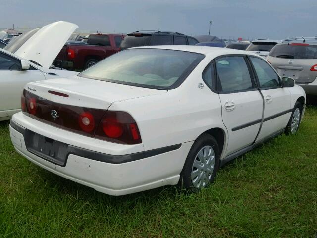 2G1WF52E439180293 - 2003 CHEVROLET IMPALA WHITE photo 4