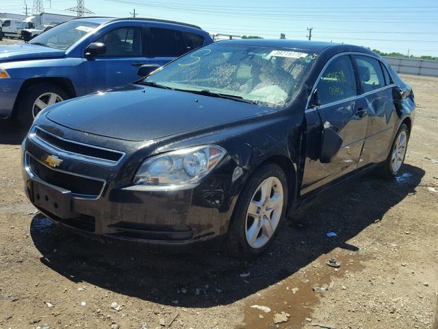 1G1ZB5EB0AF140680 - 2010 CHEVROLET MALIBU LS შავი ფოტო 2