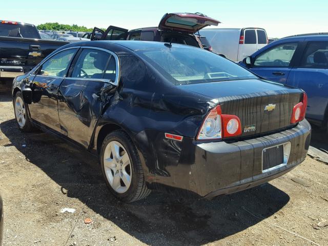 1G1ZB5EB0AF140680 - 2010 CHEVROLET MALIBU LS შავი ფოტო 3
