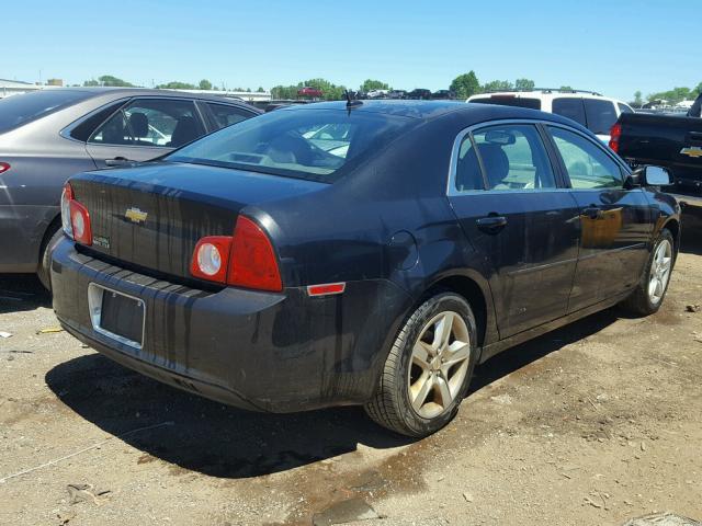 1G1ZB5EB0AF140680 - 2010 CHEVROLET MALIBU LS შავი ფოტო 4