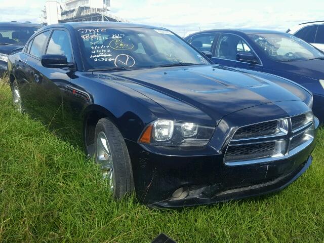 2C3CDXHG1EH263522 - 2014 DODGE CHARGER BLACK photo 1