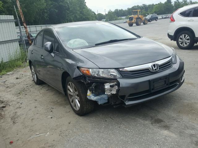 2HGFB2F97CH528660 - 2012 HONDA CIVIC EXL GRAY photo 1