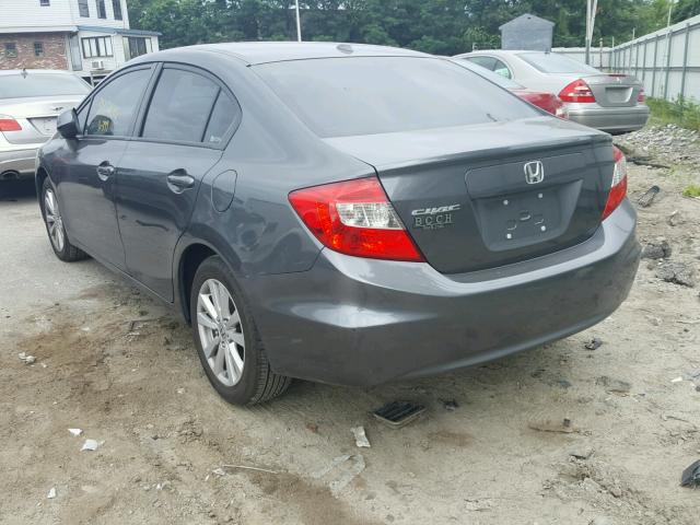 2HGFB2F97CH528660 - 2012 HONDA CIVIC EXL 灰色 照片 3