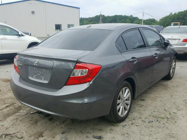 2HGFB2F97CH528660 - 2012 HONDA CIVIC EXL 灰色 照片 4