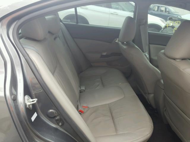 2HGFB2F97CH528660 - 2012 HONDA CIVIC EXL 灰色 照片 6