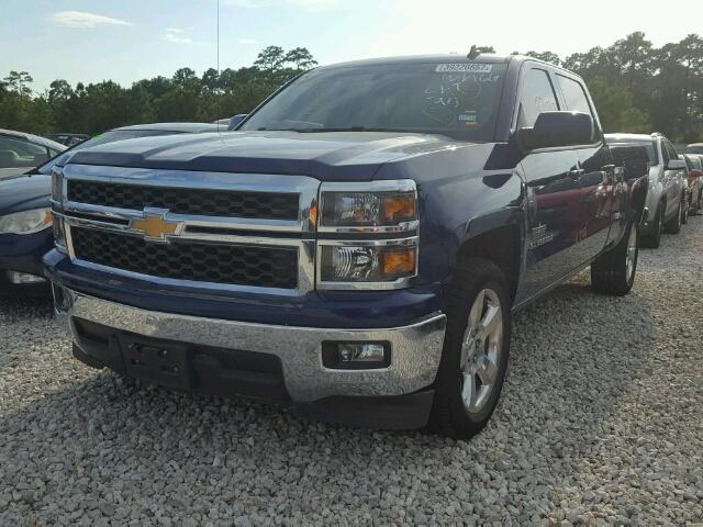 3GCPCREC0EG175283 - 2014 CHEVROLET SILVERADO BLUE photo 2