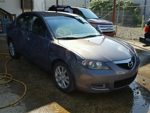 JM1BK12F081777200 - 2008 MAZDA 3 I GRAY photo 1