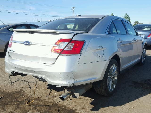 1FAHP2KT1AG158217 - 2010 FORD TAURUS SHO SILVER photo 4