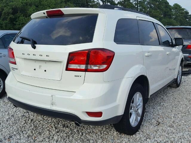 3C4PDDBG0ET177629 - 2014 DODGE JOURNEY WHITE photo 4