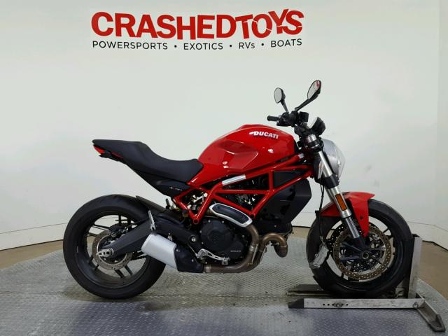 ZDMMADBM0HB002776 - 2017 DUCATI MONSTER 79 RED photo 1