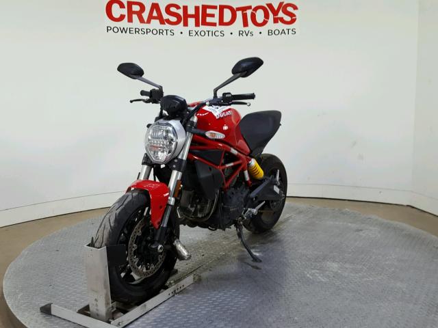 ZDMMADBM0HB002776 - 2017 DUCATI MONSTER 79 RED photo 4