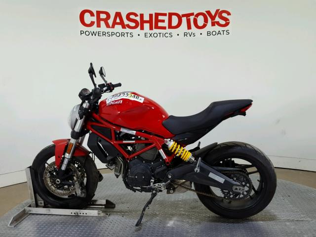 ZDMMADBM0HB002776 - 2017 DUCATI MONSTER 79 RED photo 5