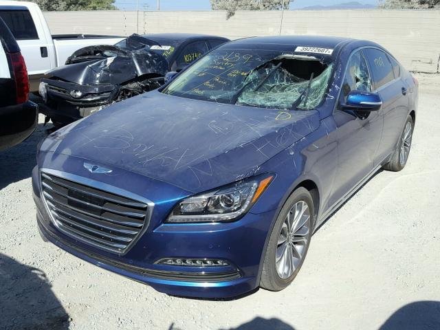 KMHGN4JE4GU129066 - 2016 HYUNDAI GENESIS 3. BLUE photo 2