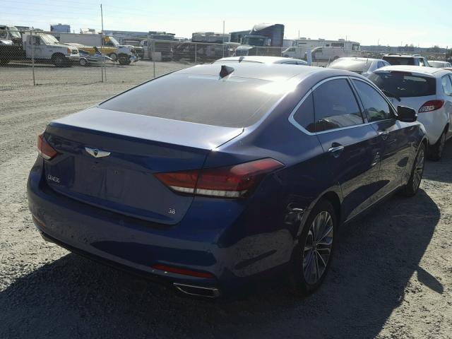 KMHGN4JE4GU129066 - 2016 HYUNDAI GENESIS 3. BLUE photo 4