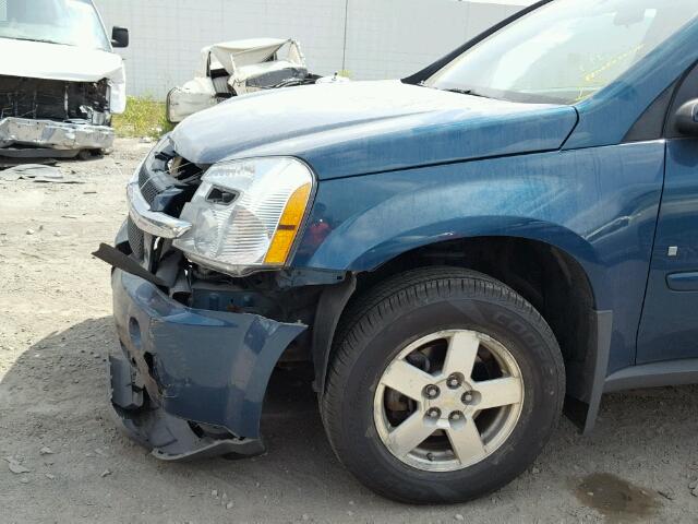 2CNDL63F376096764 - 2007 CHEVROLET EQUINOX LT TEAL photo 10