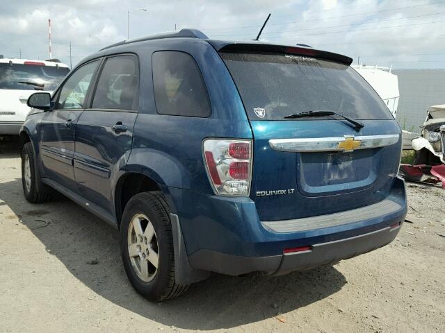 2CNDL63F376096764 - 2007 CHEVROLET EQUINOX LT TEAL photo 3