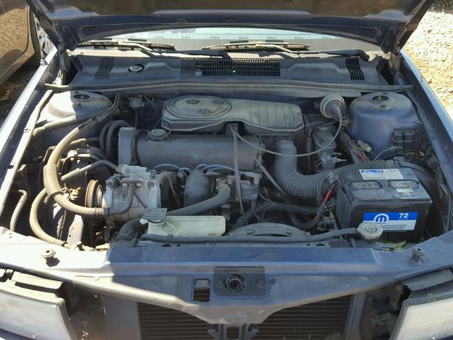 1B3XA46K3NF289294 - 1992 DODGE SPIRIT BLUE photo 7