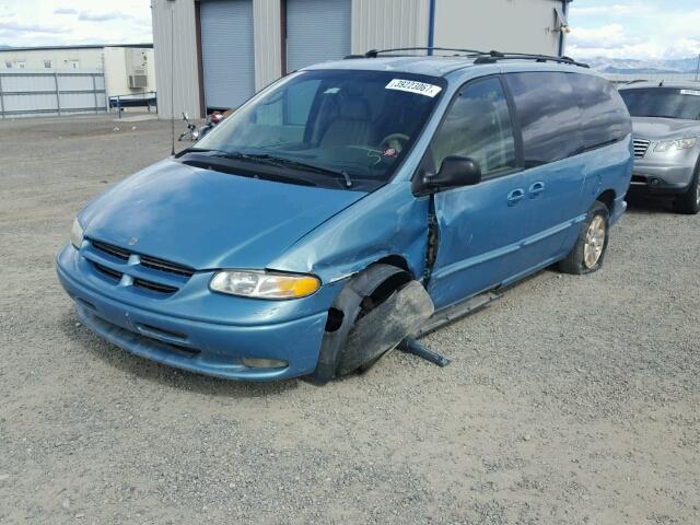 1B4GP54L8VB378250 - 1997 DODGE GRAND CARA TEAL photo 2