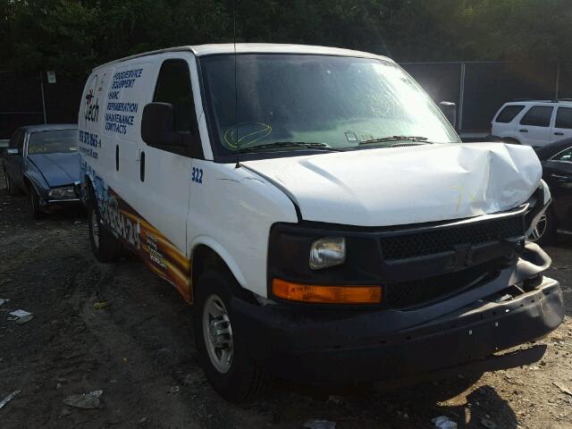 1GCWGFBA1B1163171 - 2011 CHEVROLET EXPRESS G2 WHITE photo 1