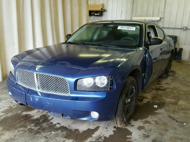 2B3KA33V29H546243 - 2009 DODGE CHARGER BLUE photo 2