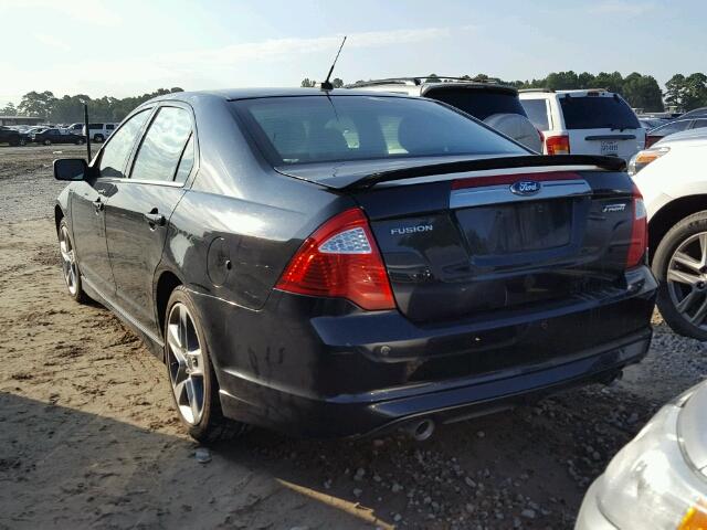 3FAHP0KC6BR233590 - 2011 FORD FUSION BLACK photo 3