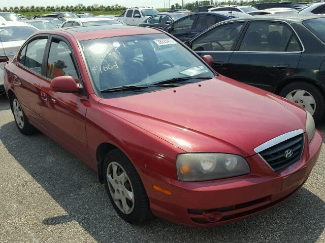 KMHDN46D35U035308 - 2005 HYUNDAI ELANTRA BURGUNDY photo 1