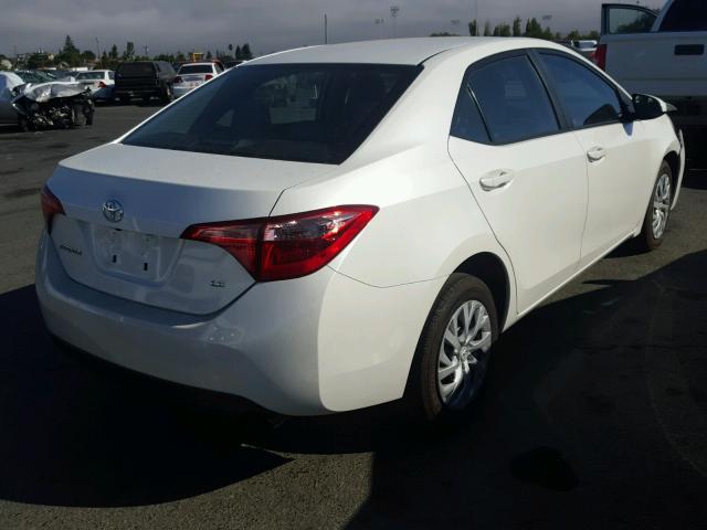 5YFBURHE8HP657910 - 2017 TOYOTA COROLLA L WHITE photo 4