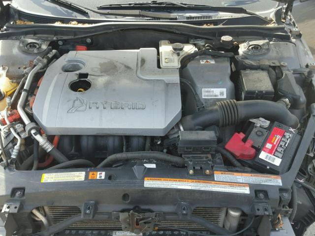 3FADP0L33AR142739 - 2010 FORD FUSION HYB CHARCOAL photo 7