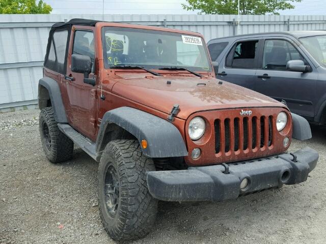 1C4AJWAG5EL190576 - 2014 JEEP WRANGLER S ნარინჯისფერი ფოტო 1