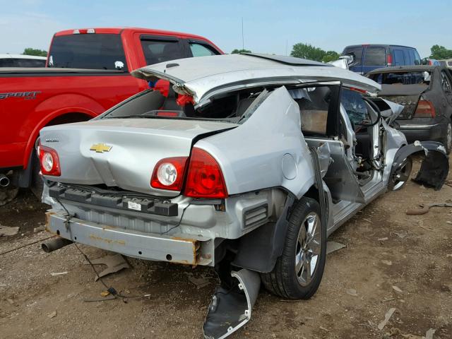 1G1ZH57B494206182 - 2009 CHEVROLET MALIBU 1LT SILVER photo 4
