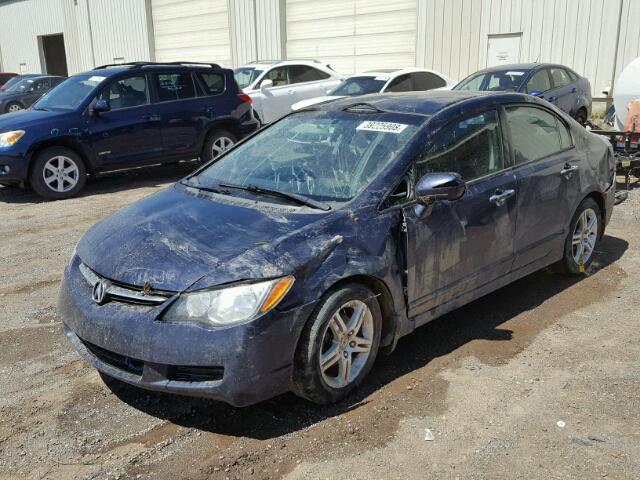 2HHFD56516H201471 - 2006 ACURA CSX TOURIN BLUE photo 2