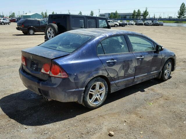 2HHFD56516H201471 - 2006 ACURA CSX TOURIN BLUE photo 4