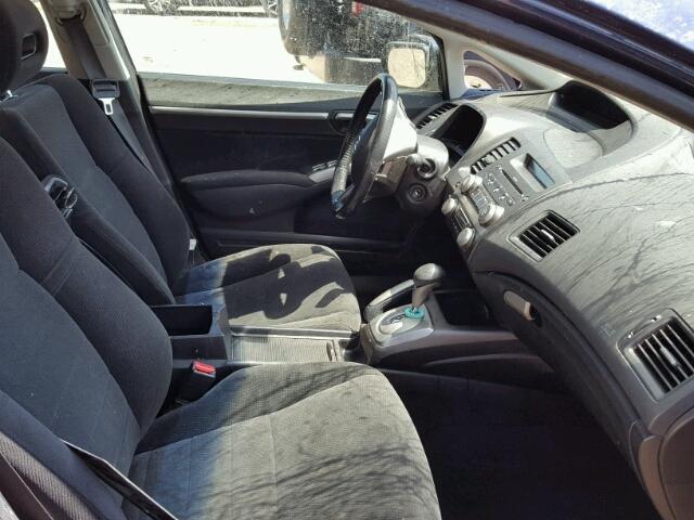 2HHFD56516H201471 - 2006 ACURA CSX TOURIN BLUE photo 5