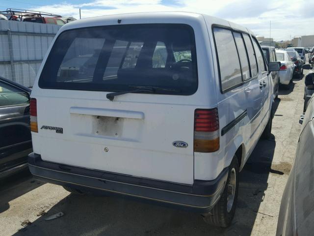 1FMCA11U9MZB33631 - 1991 FORD AEROSTAR WHITE photo 4