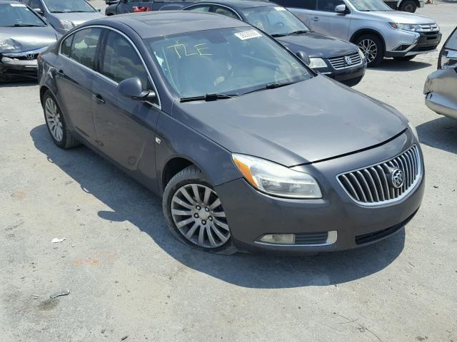 W04GS5EC3B1013227 - 2011 BUICK REGAL CXL GRAY photo 1