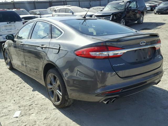 3FA6P0VP2HR252717 - 2017 FORD FUSION SPO GRAY photo 3