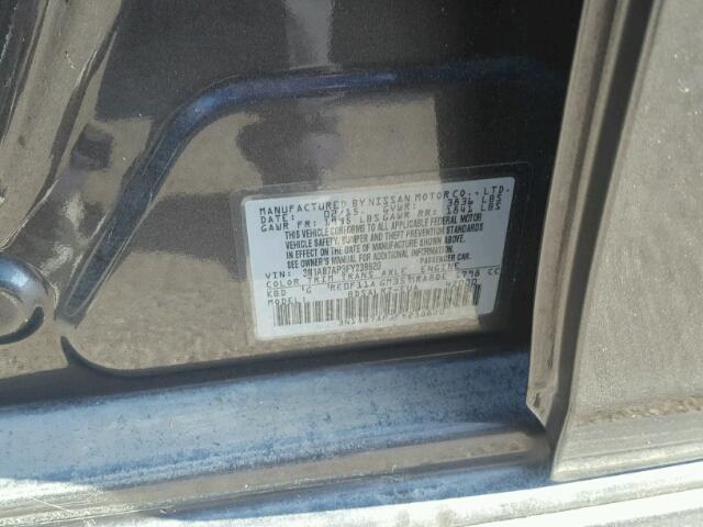 3N1AB7AP3FY238820 - 2015 NISSAN SENTRA GRAY photo 10