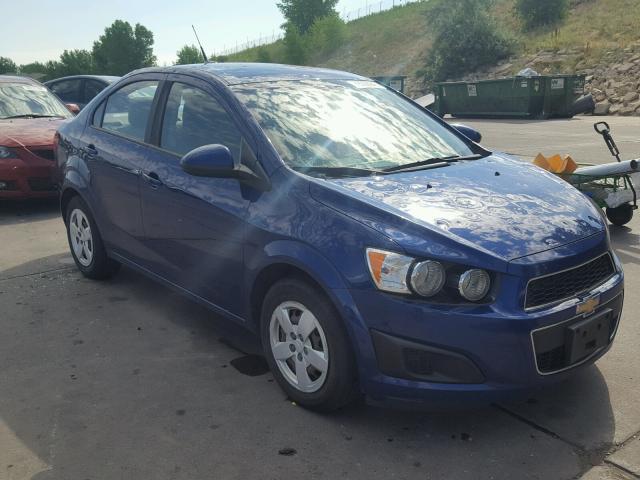 1G1JA5SH1E4108959 - 2014 CHEVROLET SONIC LS BLUE photo 1