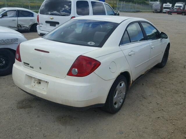 1G2ZF55B864173445 - 2006 PONTIAC G6 SE WHITE photo 4