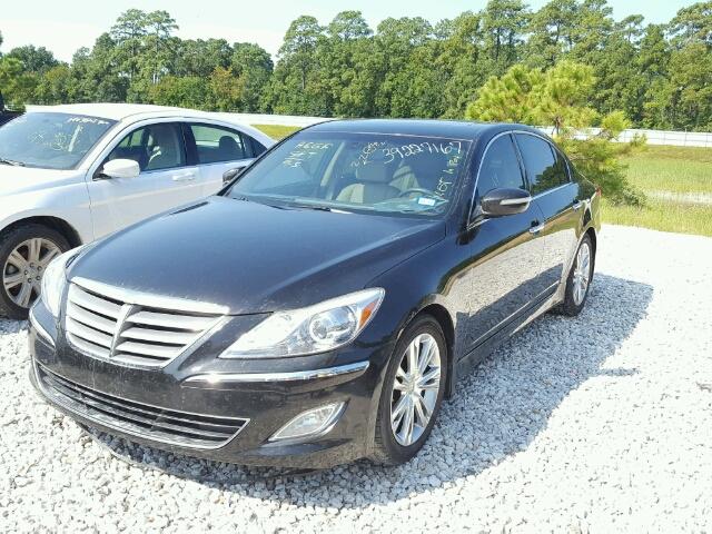 KMHGC4DD8DU257122 - 2013 HYUNDAI GENESIS BLACK photo 2