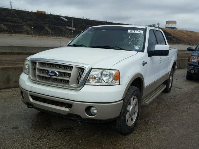 1FTPW14V68KE97872 - 2008 FORD F150 SUPER WHITE photo 2