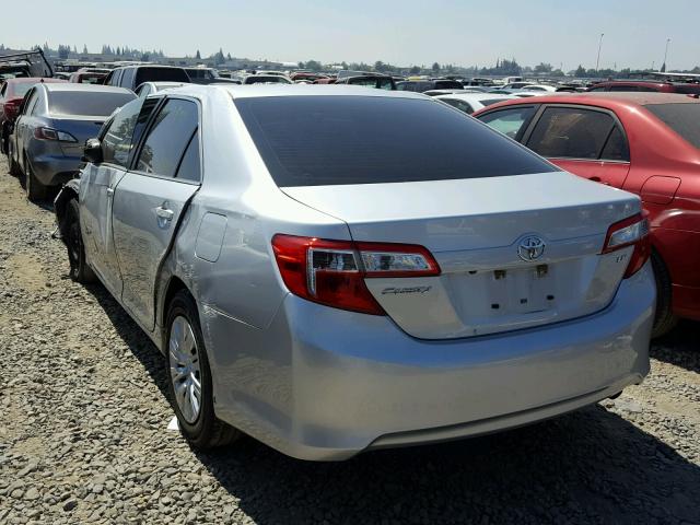 4T4BF1FKXER417794 - 2014 TOYOTA CAMRY L GRAY photo 3